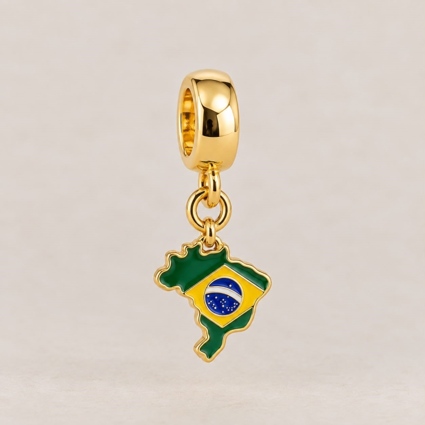 BQ120 BERLOQUE PINGENTE MAPA DO BRASIL