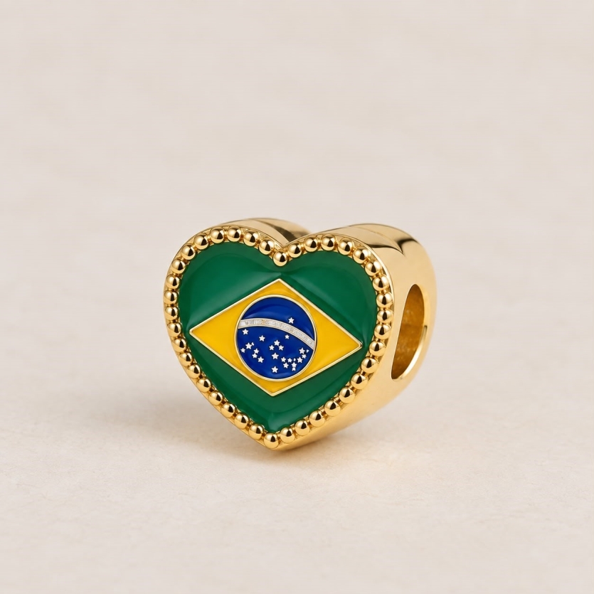 BQ117 BERLOQUE SERADOR/PINGENTE CORAÇÃO BRASIL